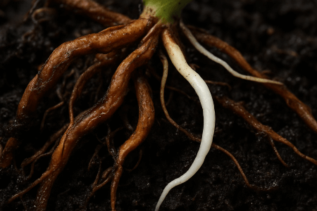 ریشه نرم و قهوه ای