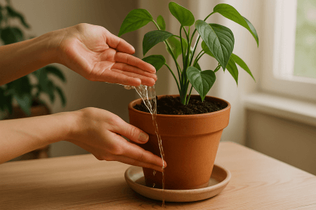 آبدهی به گیاه